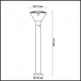Уличный светильник Odeon Light Lenar 4046/1F  - 2 купить